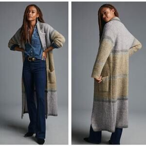 ANTHROPOLOGIE x LSPACE Hygge Plaid Sweater Coat {68}
